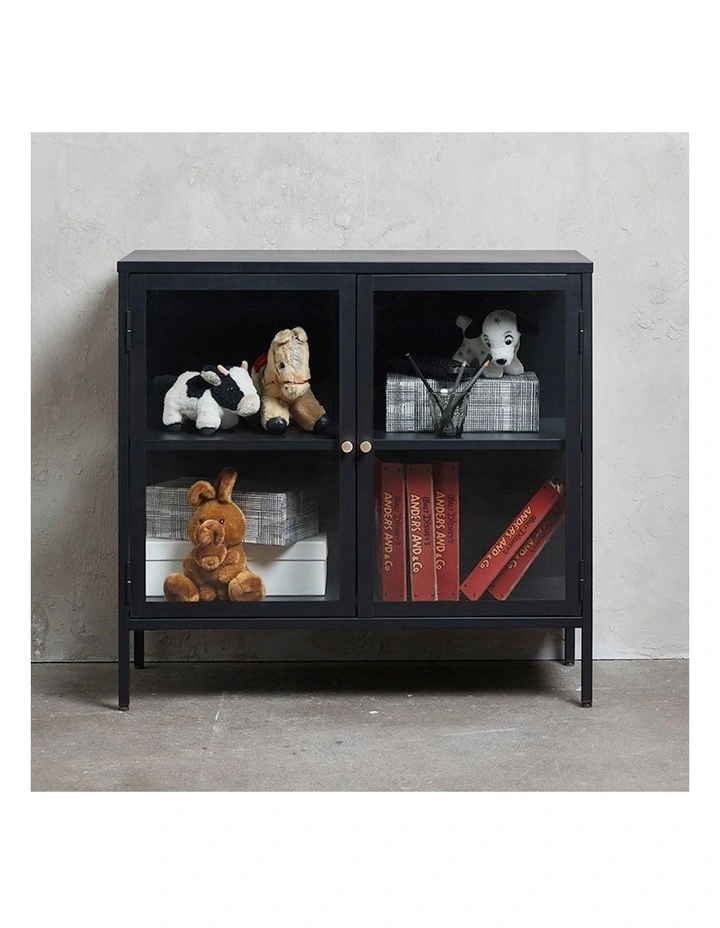 Carmel 2 Doors Sideboard 90cm in Black image 2