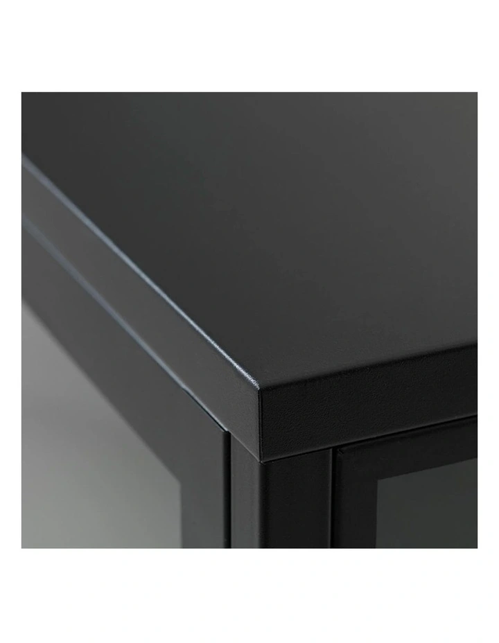 Carmel 2 Doors Sideboard 90cm in Black image 7