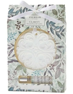 French Pear & Vanilla Fragrance Scented Ceramic Disc/Spray 2 Pack 15ml