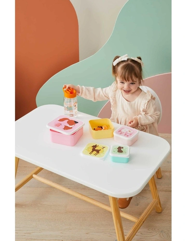 Forest Friends Lunch & Snack Box Set 4 Piece in Multi image 2