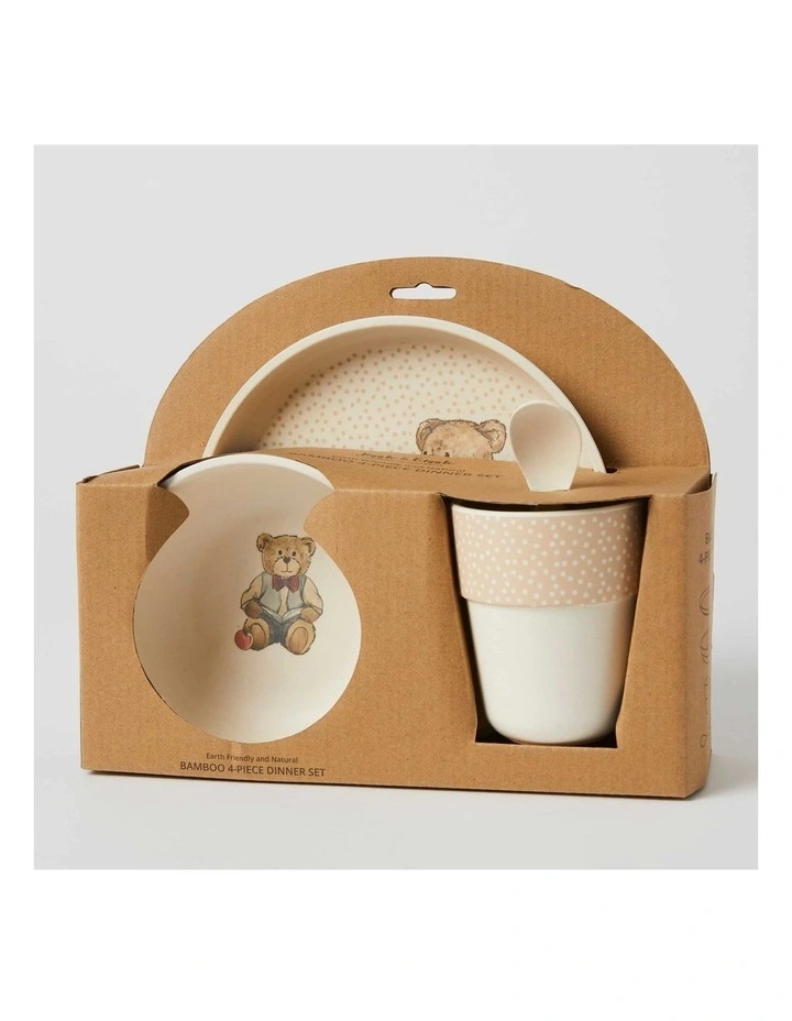 Notting Hill Bear Food Feeding Dinner Set 4 Piece in Multi image 2