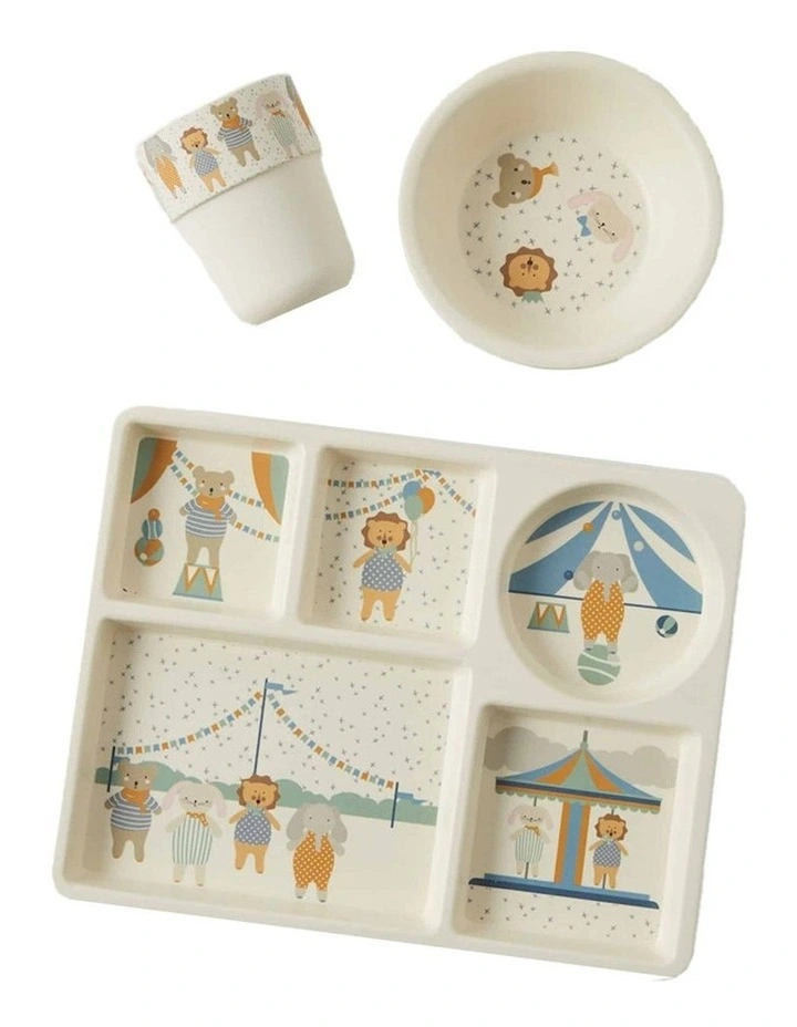 Jiggle & Giggle Spectacular Divider Dining Set 3 Piece in Multi image 1