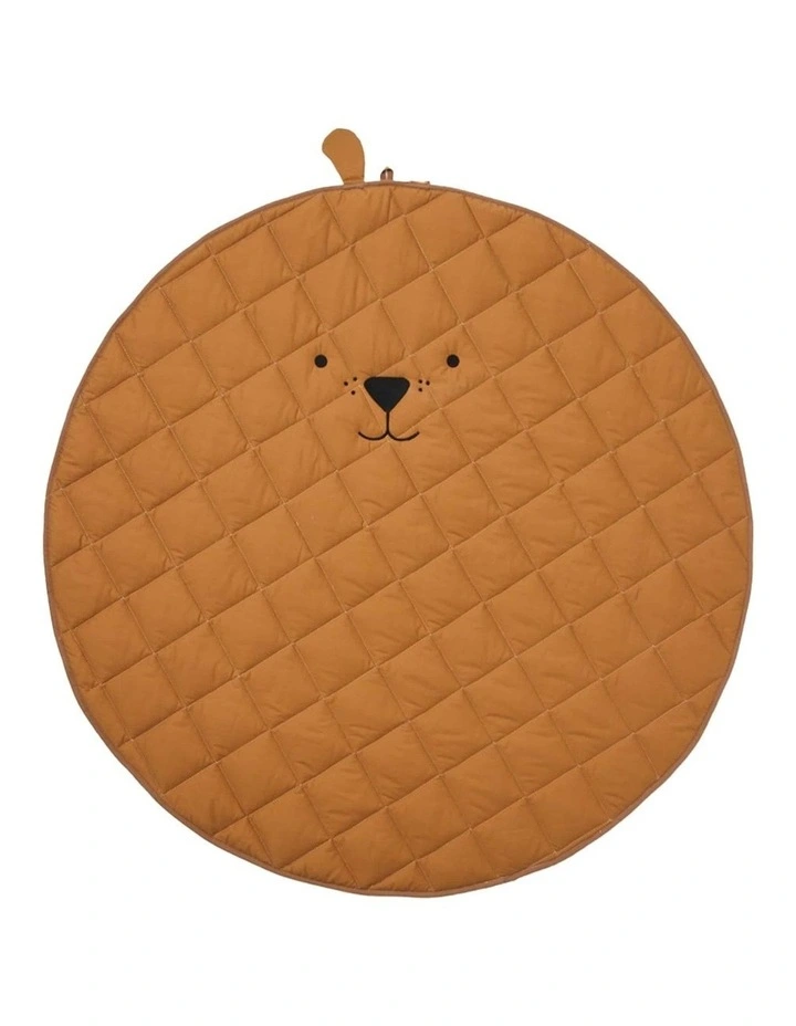 Jiggle & Giggle Dog Quilted Playmat 120cm in Brown image 1