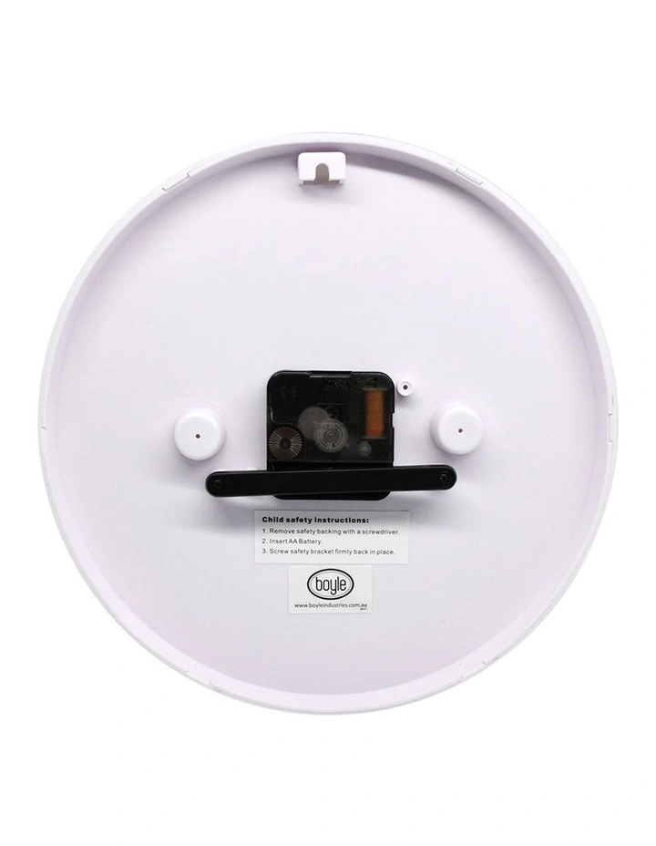 Pencil Dial Hanging Home Wall Clock 25cm in Multi image 2