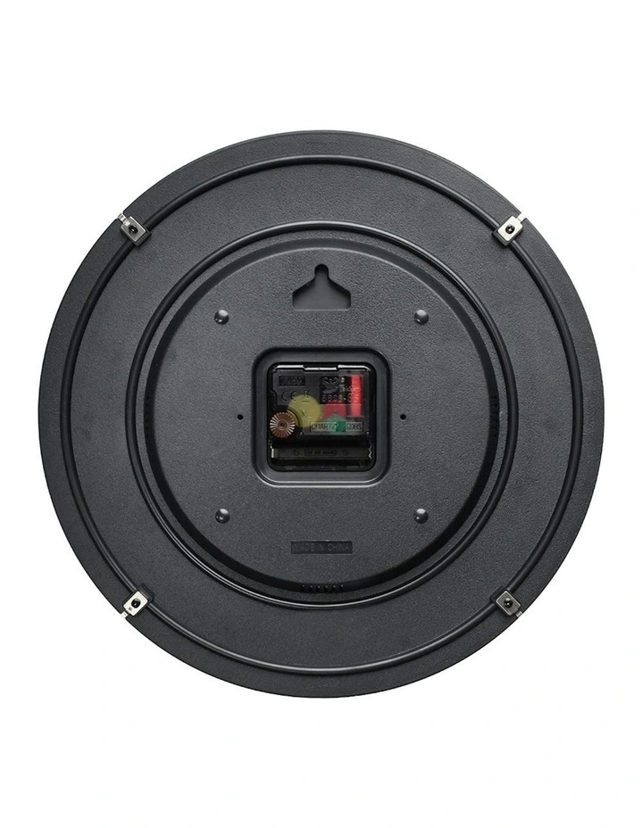 Classic Analogue Round Hanging Wall Clock 30cm in Navy image 2