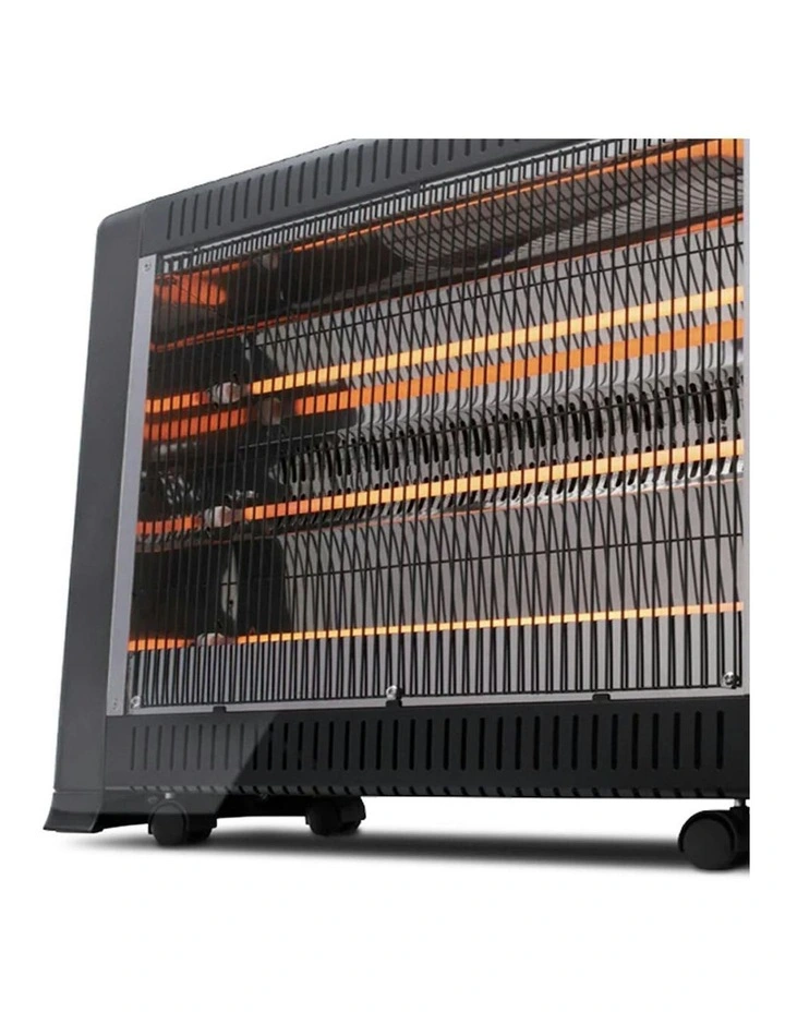 Goldair 63cm 2400W Radiant Heater with Fan/Adjustable Thermostat Home Heating in Black image 5