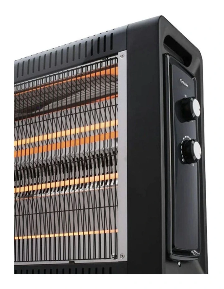 Goldair 63cm 2400W Radiant Heater with Fan/Adjustable Thermostat Home Heating in Black image 6