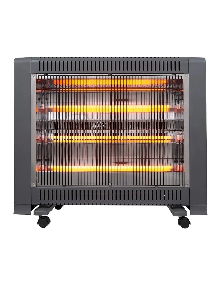 Goldair 65.5cm 2400W Radiant Heater with Fan/Thermostat Home Heating in Charcoal image 2