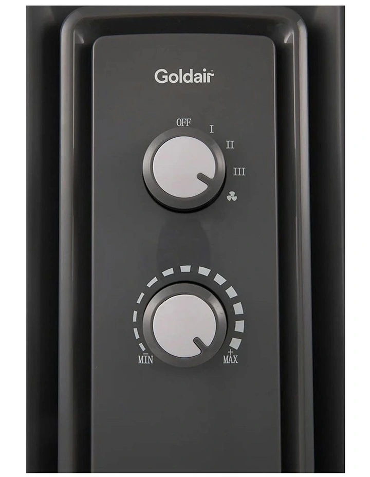 Goldair 65.5cm 2400W Radiant Heater with Fan/Thermostat Home Heating in Charcoal image 5