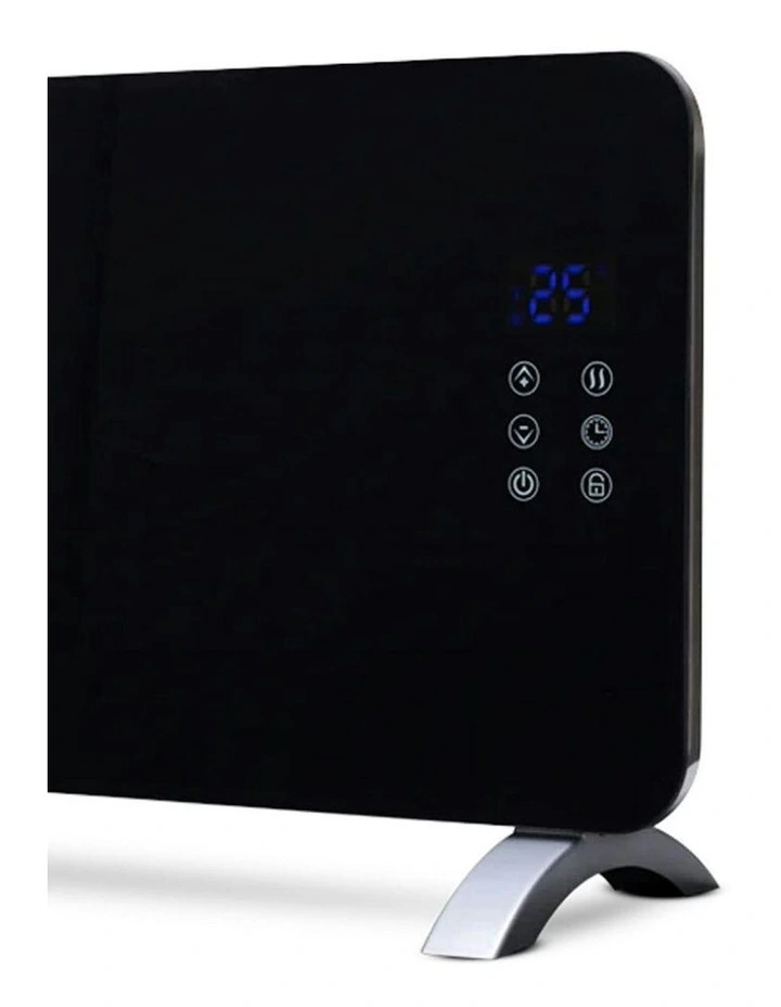 Goldair 92cm 2000W Platinum Smart Glass Convector Panel Heater with Wifi in Black image 5