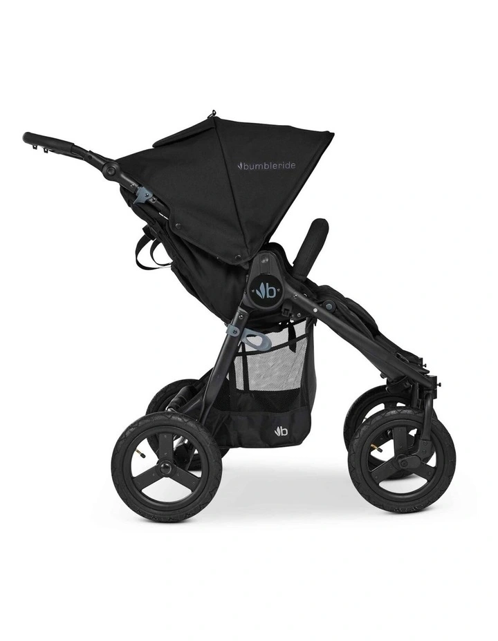Indie Twin Baby/Infant Wheel Stroller Pram in Black image 3