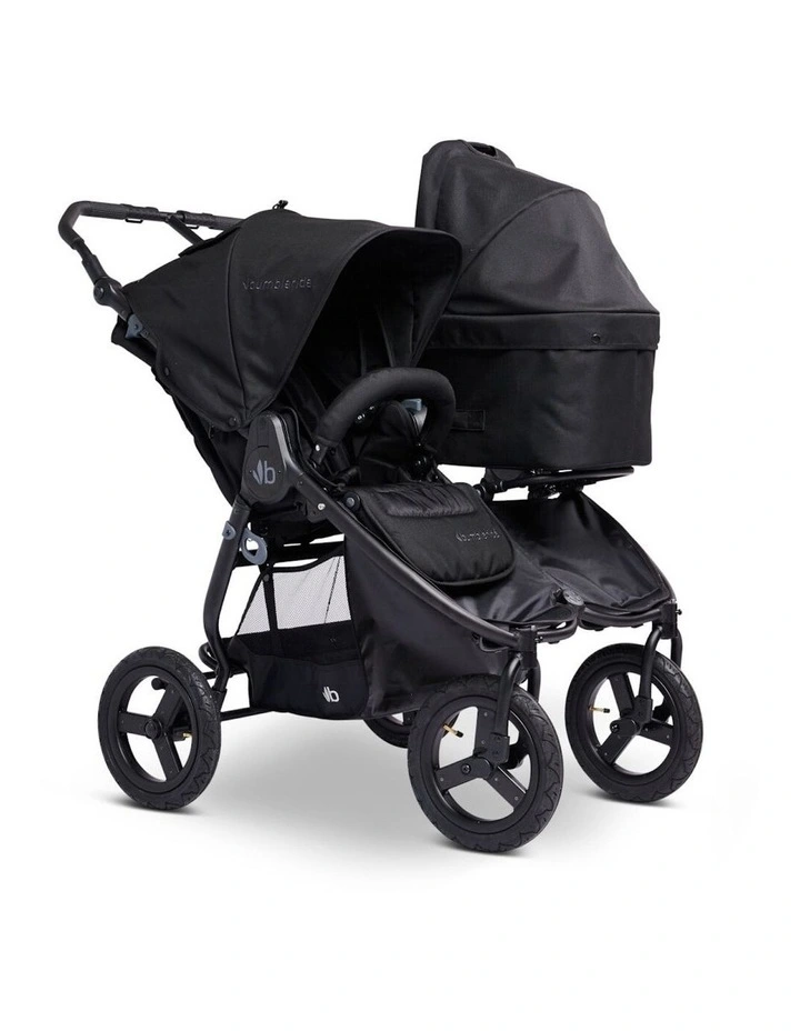 Indie Twin Baby/Infant Wheel Stroller Pram in Black image 6