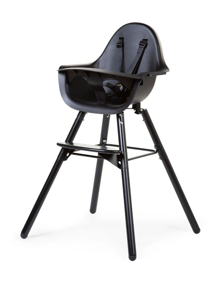 Evolu 2 Baby High Chair With Foot Rest 6m-6y in Black image 1