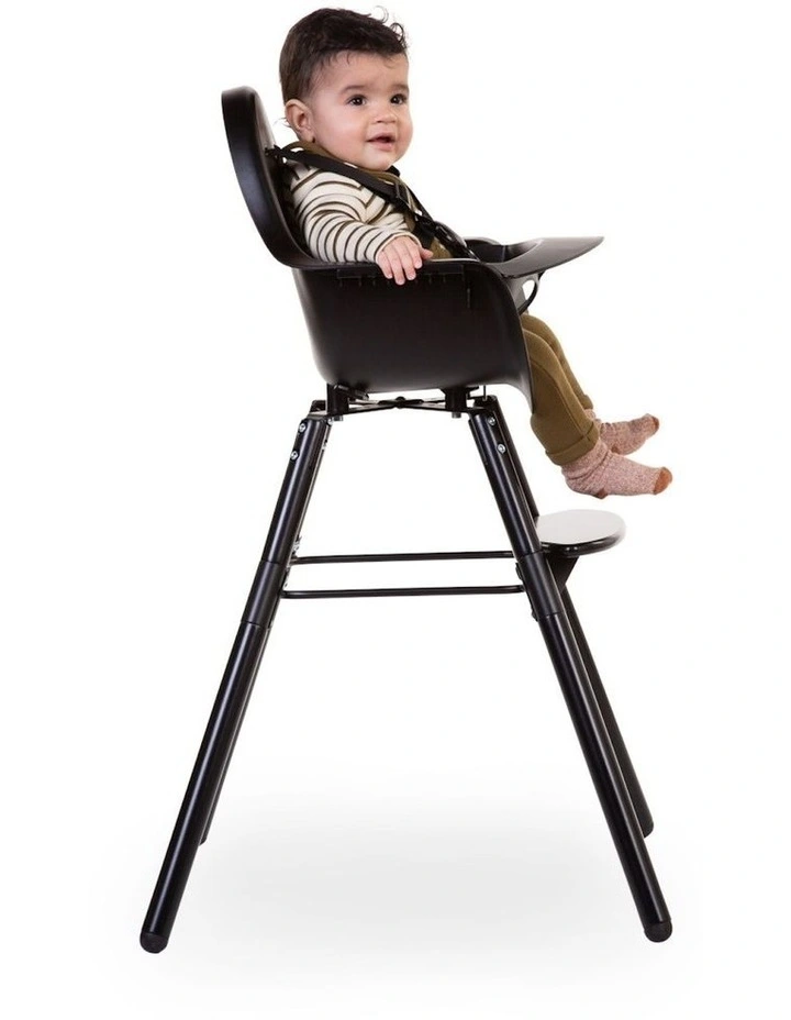 Evolu 2 Baby High Chair With Foot Rest 6m-6y in Black image 6