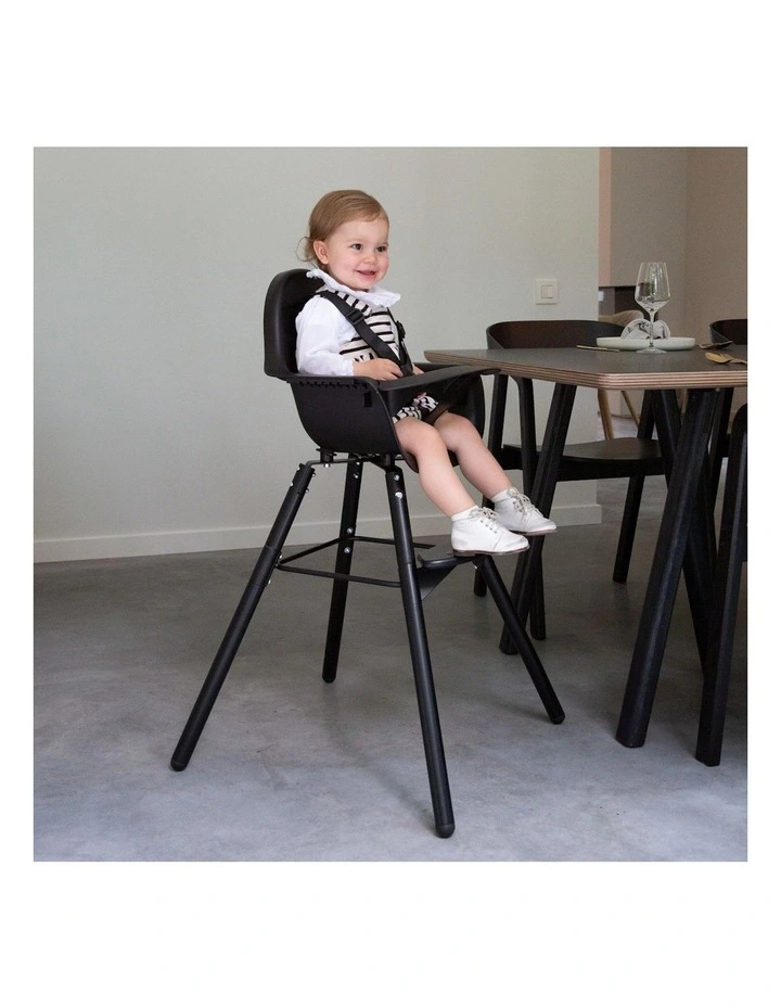 Evolu 2 Baby High Chair With Foot Rest 6m-6y in Black image 7