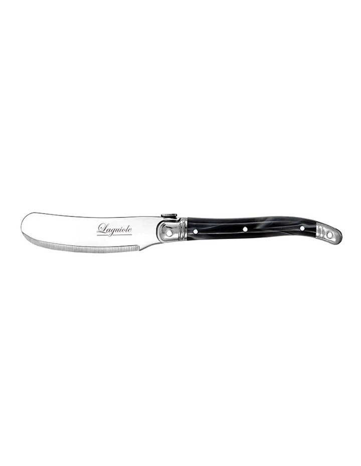 Stainless Steel Pate Knife 12 Pack 11.5cm in Marble Black image 2