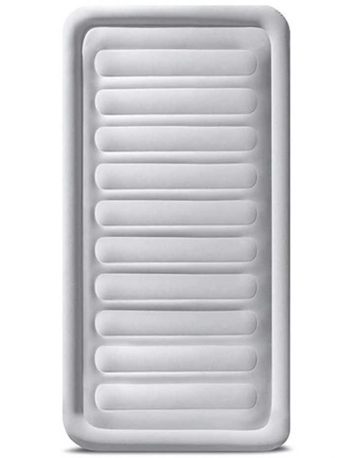 Dura-Beam Comfort Plush Inflatable Twin Airbed Mattress with Built-In Pump in Grey image 4