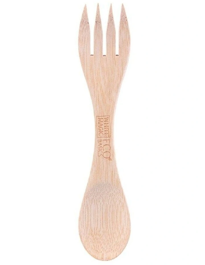 Eco Basics Reusable Bamboo Spork in Sand image 1