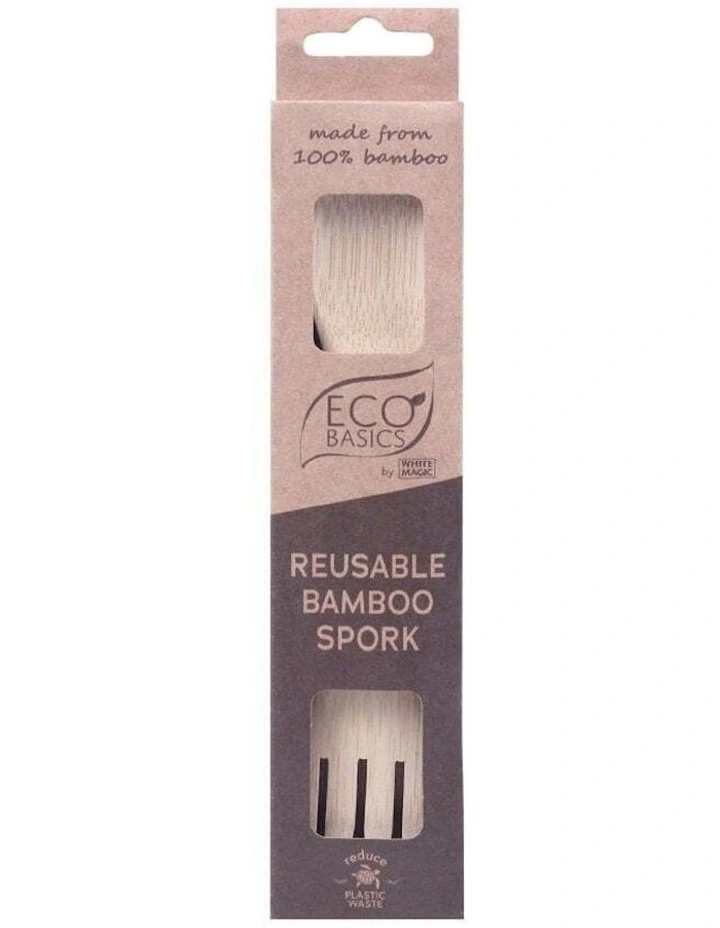 Eco Basics Reusable Bamboo Spork in Sand image 2