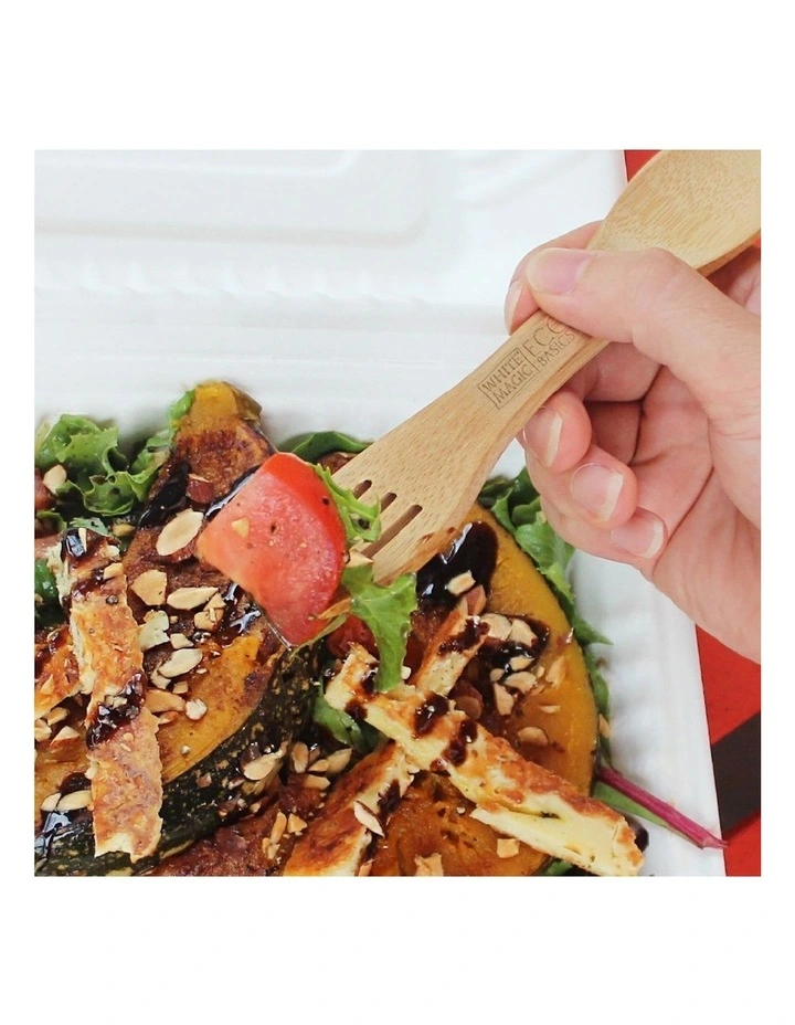Eco Basics Reusable Bamboo Spork in Sand image 7