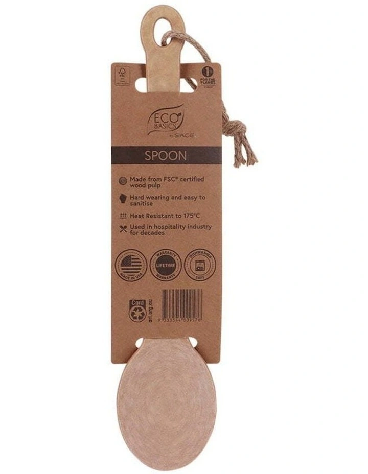 Eco Basics Wood Pulp Spoon in Natural image 4