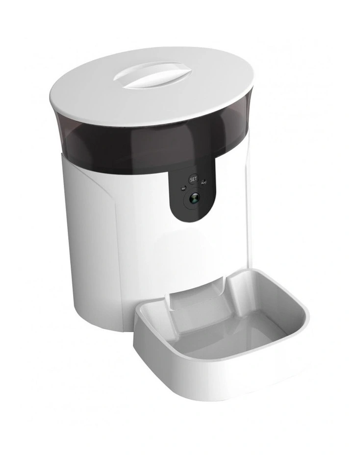 Smart Pet Dog/Cat Automatic Food Feeder w/ Camera/App Control 7L in White image 2