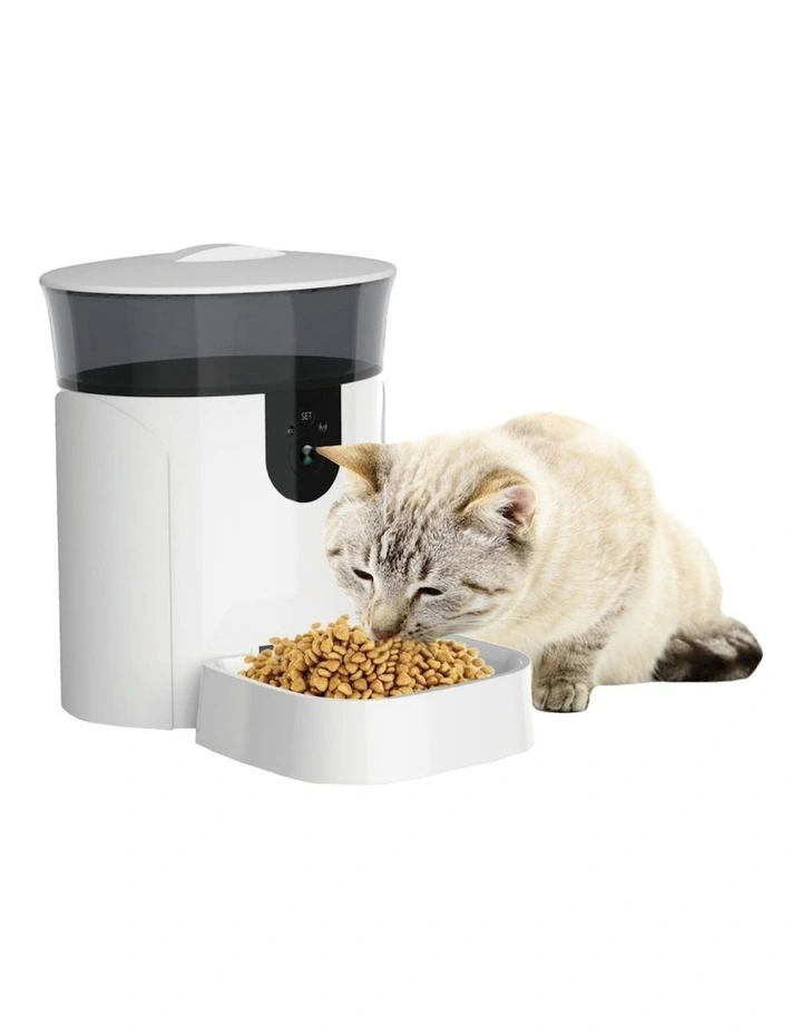 Smart Pet Dog/Cat Automatic Food Feeder w/ Camera/App Control 7L in White image 4