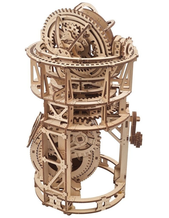 Sky Watcher Tourbillon Clock 338 Piece Wooden 3D Puzzle Natural