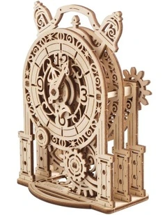Mechanical Vintage Alarm Clock 43 Piece Wooden 3D Puzzle Set (8  Years)