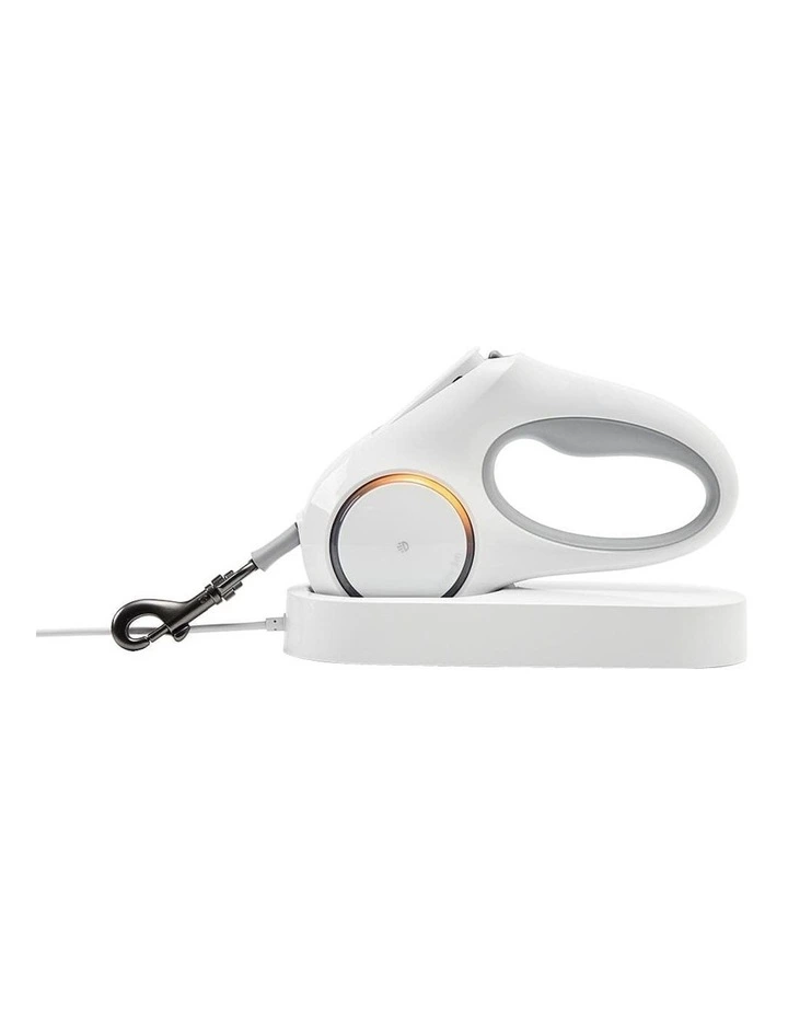 Go Shine Dog 4.7m Retractable Leash in White image 1