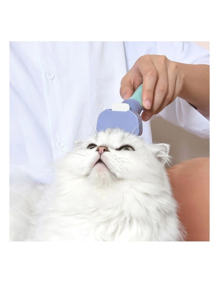 T10 Self-Cleaning Cat Short Hair Removal Small Comb in Multi image 2