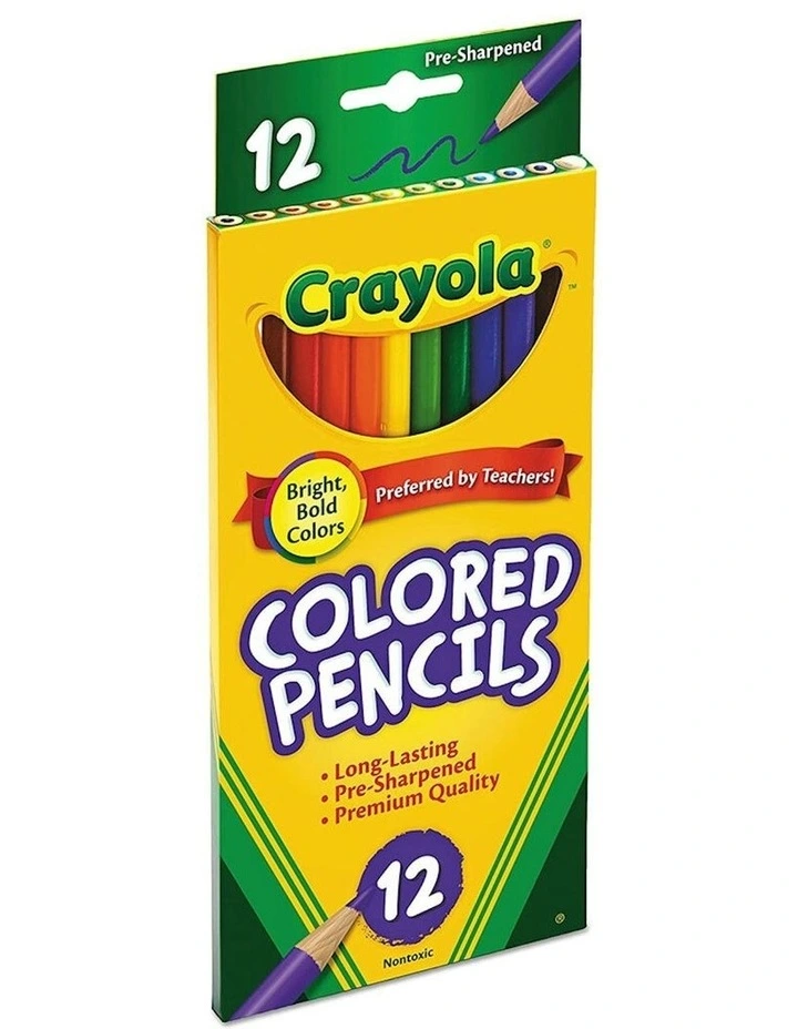 Full Sized Coloured Pencils 12 Pack (3 Years) in Multi image 4