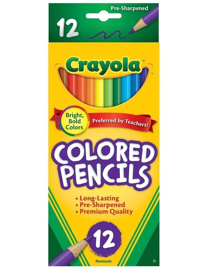 Full Sized Coloured Pencils 12 Pack (3 Years) in Multi image 5