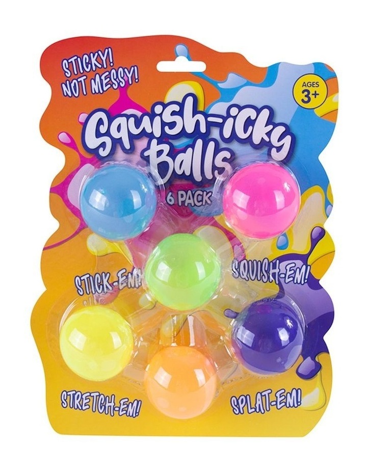 Living Today Squish Icky Balls 6 Pieces Assorted