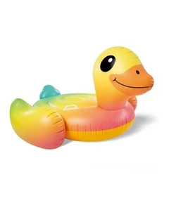 Inflatable Duck Ride-On Water Toy for Swimming Pool 3y  147cm