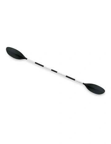 Kayak Paddle and Oar Asymmetric Canoe Aluminium Shaft for Boats 218cm in Black