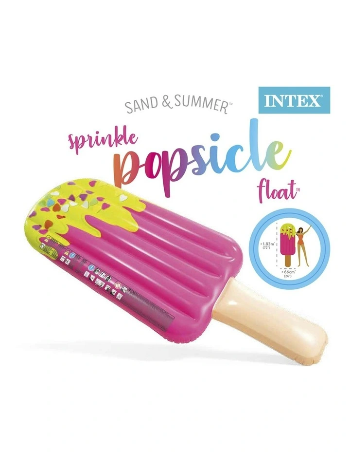 Sprinkle Popsicle Inflatable Swimming Pool and Beach Float Toy 1.83m in Pink image 3