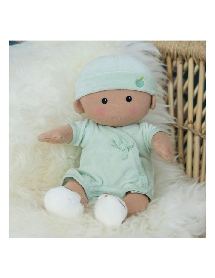Organic Cotton Doll Mint Infant/Toddler Cuddle Toy 0m+ 31cm in Multi image 7