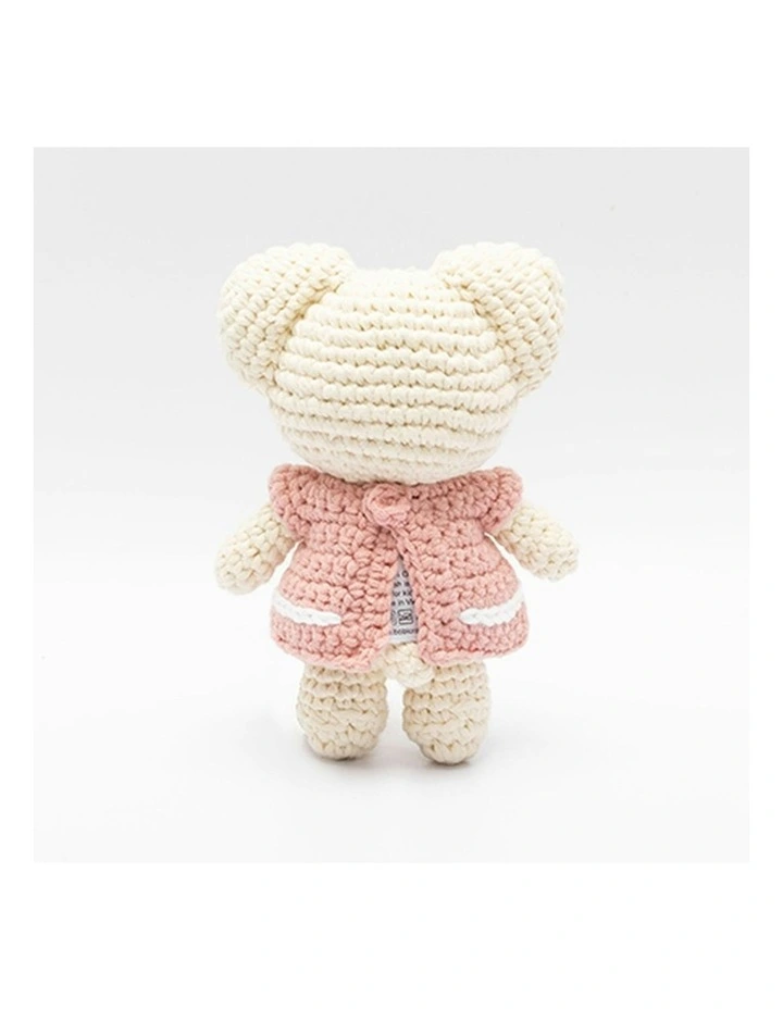 Bobi Craft Cotton Lizzie Bear Junior Soft Plush Cuddle Toy 3m+ 14cm in