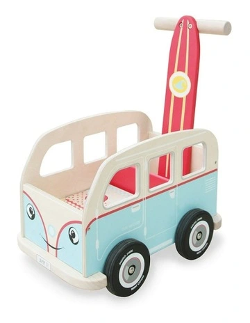 Wooden Colin Walker Van with Blocks Toddler Fun Play Toy 12m+ 47cm