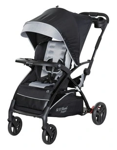 Sit And Stand Shopper Stroller in Black