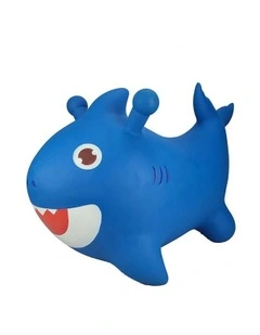 Kaper Kidz Bouncy Rider Splash The Shark Kids/Children Ride On Bouncer Toy 12m 