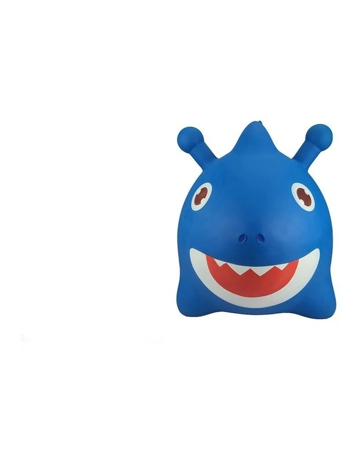Kaper Kidz Bouncy Rider Splash The Shark Kids/Children Ride On Bouncer Toy 12m image 2