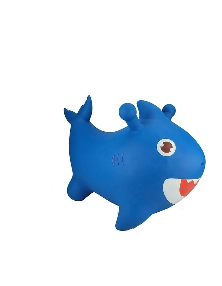 Kaper Kidz Bouncy Rider Splash The Shark Kids/Children Ride On Bouncer Toy 12m image 3