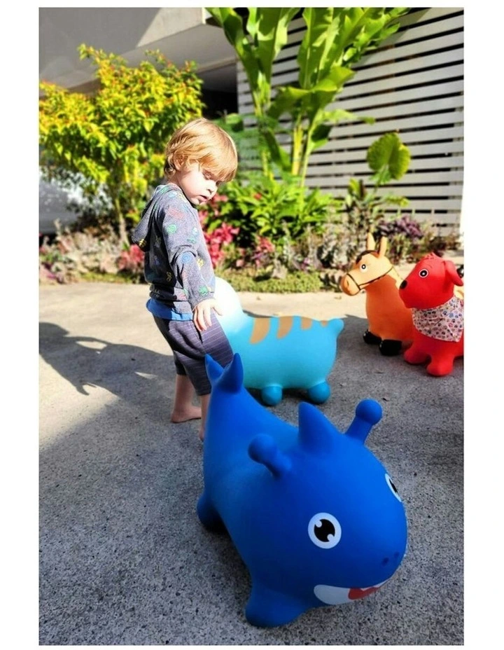 Kaper Kidz Bouncy Rider Splash The Shark Kids/Children Ride On Bouncer Toy 12m image 6