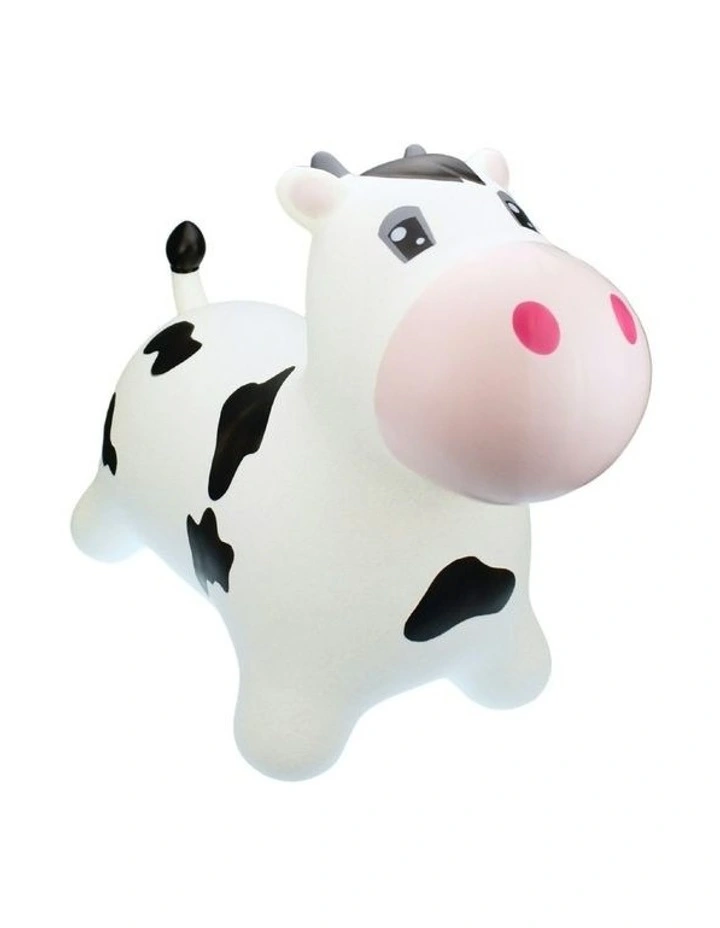 Kaper Kidz Bouncy Rider Moo Moo The Cow Ride On Bouncer Toy Kids/Children 12m image 1