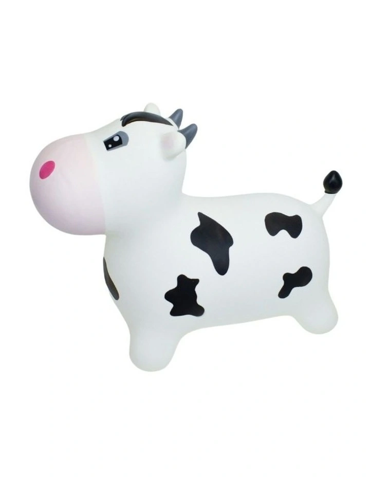 Kaper Kidz Bouncy Rider Moo Moo The Cow Ride On Bouncer Toy Kids/Children 12m image 2