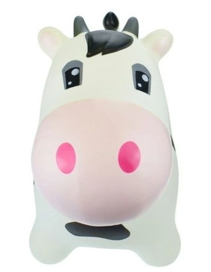 Kaper Kidz Bouncy Rider Moo Moo The Cow Ride On Bouncer Toy Kids/Children 12m image 3