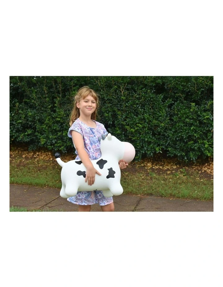 Kaper Kidz Bouncy Rider Moo Moo The Cow Ride On Bouncer Toy Kids/Children 12m image 5