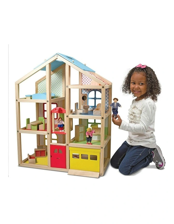 Melissa & Doug Hi-Rise Dollhouse Kids/Childrens Interactive Play Toy 3 image 5